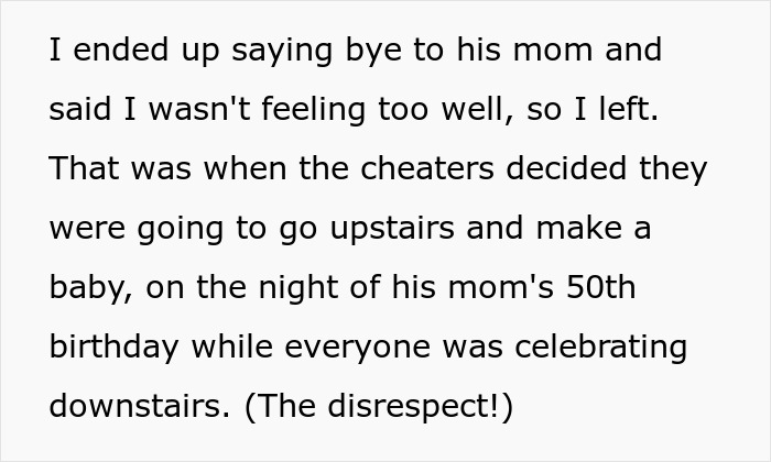 Woman congratulates boyfriend and pregnant mistress in front of coworkers during tense office celebration.