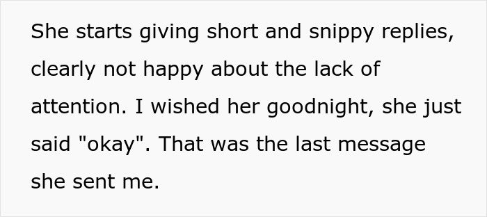 Woman keeps trying to make friend of 10 years fall in love, faces rejection and gets blocked in chat conversation.