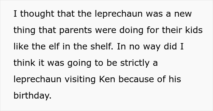Text describing a dad saying kids won&rsquo;t remember their birthdays, while a small party still concerns the mom.