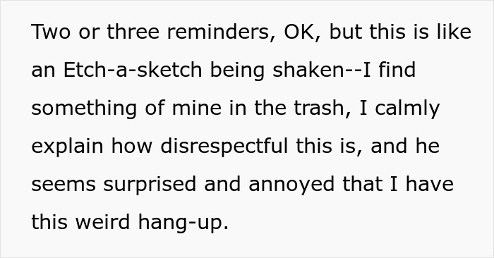 Stressed wife calmly explaining to unhelpful husband who is rearranging and ignoring her feelings in a tense moment. Stressed wife calmly explaining to unhelpful husband who is rearranging and ignoring her feelings in a tense moment.