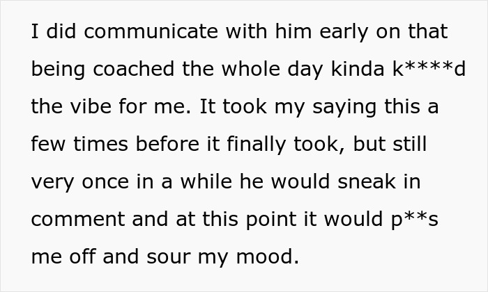 Trecho de texto discutindo questões de comunicação e impacto no humor relacionado ao abandono de suas parceiras durante atividades ao ar livre.
