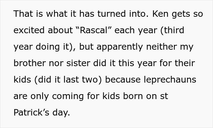 Text excerpt discussing a dad's view on kids' birthdays and a daughter's small birthday party causing tension with mom.