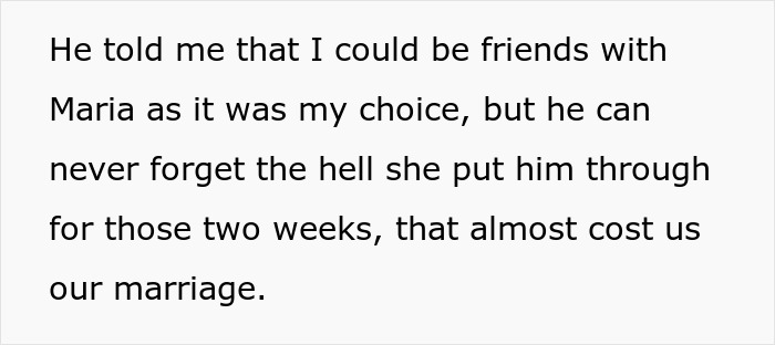 Alt text: Husband without shirt and bestie naked, wife hearing moaning and sensing something happened in the relationship.