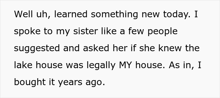 Text excerpt about bride’s harsh reality check after expecting to spend honeymoon at sibling’s house in wedding conflict. Text excerpt about bride’s harsh reality check after expecting to spend honeymoon at sibling’s house in wedding conflict.