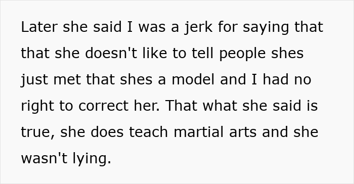 Man Downplays GF&rsquo;s Martial Arts Skills, Ensuring Everybody Knows She&rsquo;s A Model, Gets Shamed Online