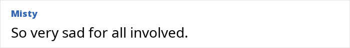 Comment text saying so very sad for all involved, expressing sympathy after students' prank on teacher goes tragically wrong.