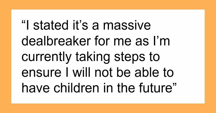 BF Says GF Is Drawing Aggressive Line For “Them” As She Plans To Undergo Procedure To Not Have Kids