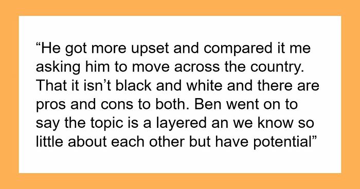 BF Says GF Is Drawing Aggressive Line For “Them” As She Plans To Undergo Procedure To Not Have Kids