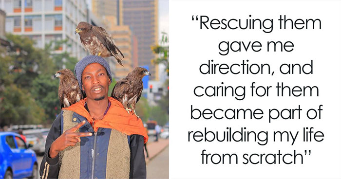 Known As The “Nairobi Birdman,” This Guy Cares For Injured Birds Despite Living On The Streets