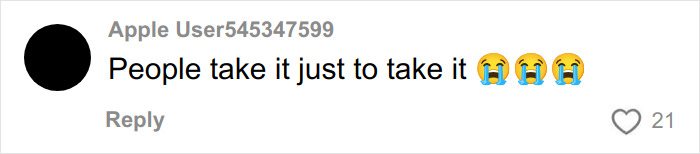 User comment saying people take weight loss injections just to take it, with crying emojis in a social media post.