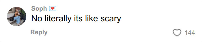 Comment by Soph saying no literally its like scary with a profile photo of a woman sitting outdoors, related to weight loss injections discussion.