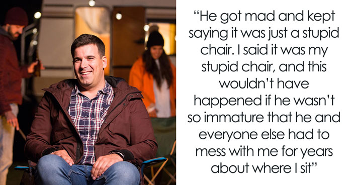 Violent Guy Smashes A Chair Through A Window, Mad As BIL Ruined His “Funny” Seat Prank