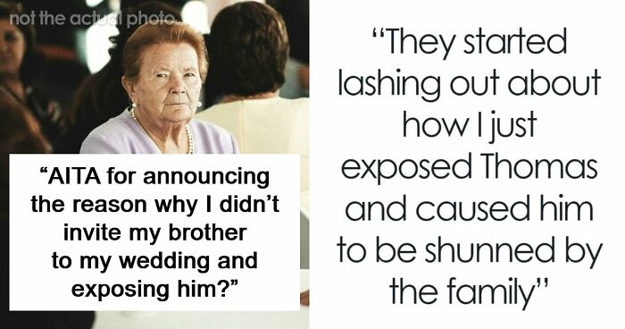 Groom Lets Every Wedding Guest Know Exactly Why His Jerk Brother Is Not There