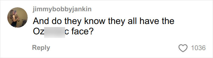 Comment on social media questioning if people using weight loss injections all have the same facial appearance.