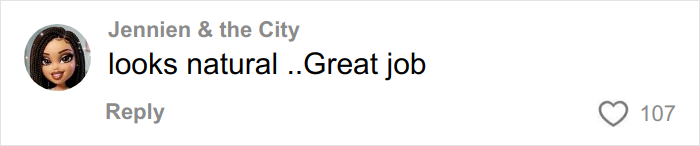 Comment praising the miracle plastic surgeon for a natural-looking transformation that makes grandma look decades younger.