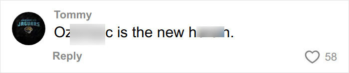 Comment on social media mentioning a controversial statement related to weight loss injections with user profile icon.