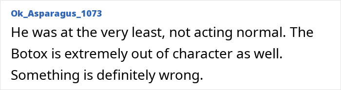 Text post about concerns over Jim Carrey’s new face and the actor’s noticeable sadness being discussed online.