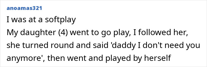 Screenshot of a social media post showing a child accidentally roasting a parent with no filter at a softplay.