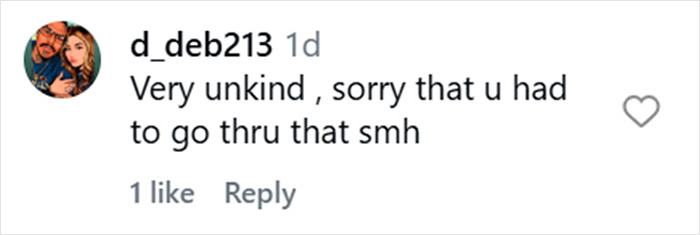 Instagram comment from user expressing sympathy about an incident involving a Spanish racial slur at a restaurant.