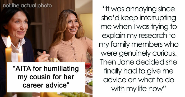 Family Keeps Enabling Jobless 36YO, Guy With PhD Finally Calls Her Out When She Gives Him Advice