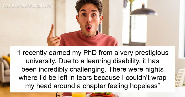 Family Keeps Enabling Jobless 36YO, Guy With PhD Finally Calls Her Out When She Gives Him Advice