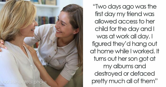 Lady Welcomes Friend With 5YO Facing Custody Battle, Kicks Her Out When Kid Ruins Late Hubby’s Pics