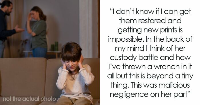 Lady Welcomes Friend With 5YO Facing Custody Battle, Kicks Her Out When Kid Ruins Late Hubby’s Pics