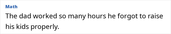 Text excerpt about a dad working long hours and neglecting to raise his kids properly related to bombshell claims of underwater incident with teammate.