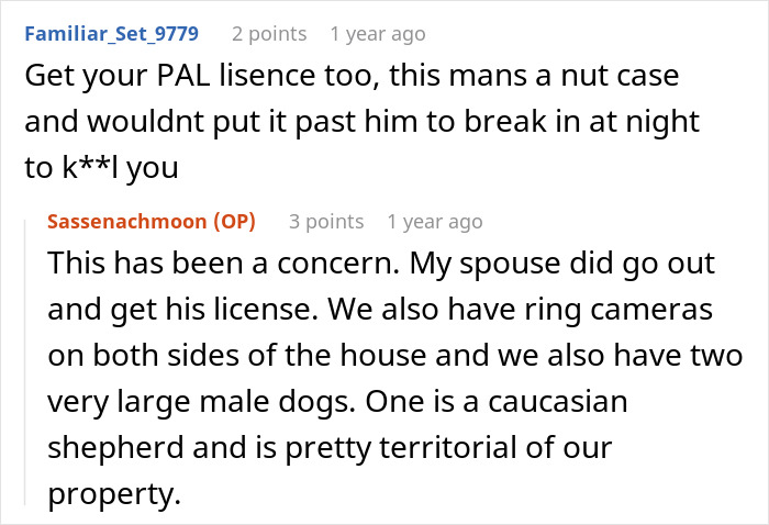 Screenshot of a forum discussion about a husband refusing chemotherapy and the daughter seeking revenge.