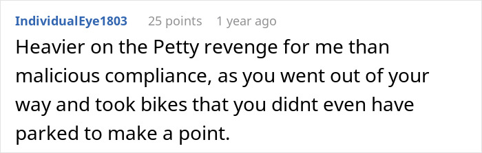 Woman uses wit and seven motorcycles to teach annoying neighbor a fair parking lesson in a creative parking confrontation.