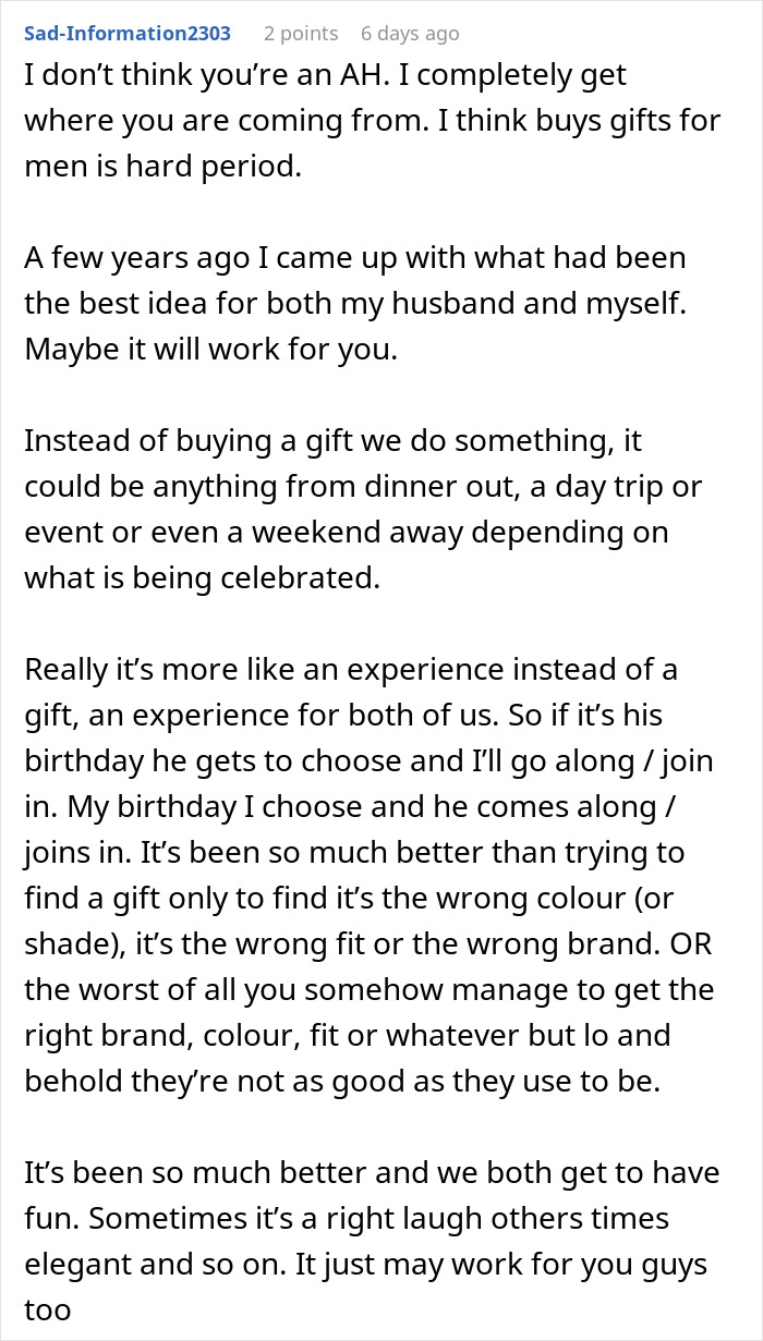 Man Always Finds Something Wrong With Wife&rsquo;s Gifts, Is Upset She Doesn&rsquo;t Want To Gift Him Anything Anymore