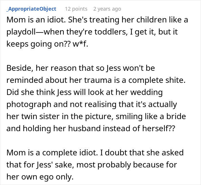 Woman Flabbergasted After Mom Offers An Absolutely Unhinged Idea To Save Her Twin Sister&rsquo;s Wedding