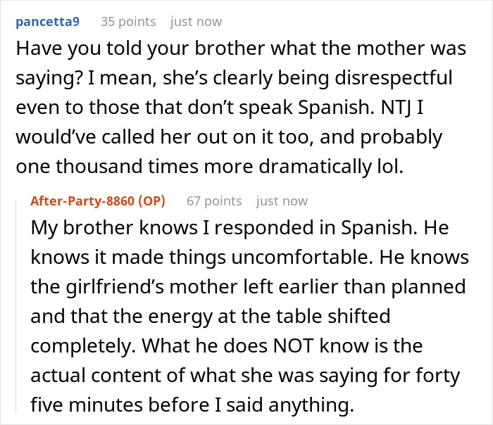 Man&rsquo;s Potential MIL Insults His Whole Fam In Spanish, Sis Reveals She Understood All