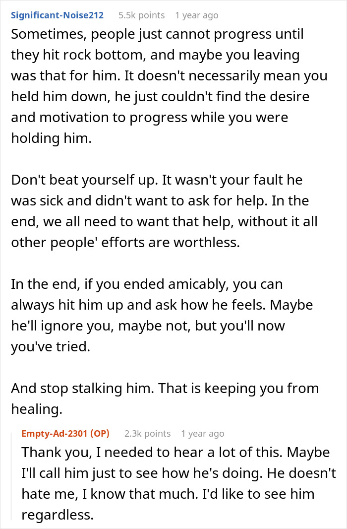 Online discussion about a man&rsquo;s love story reconnecting with his ex after never stopping thinking about her.