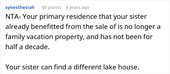 Screenshot of a Reddit comment discussing a sibling uninvited to the wedding and honeymoon at sibling’s house reality check. Screenshot of a Reddit comment discussing a sibling uninvited to the wedding and honeymoon at sibling’s house reality check.
