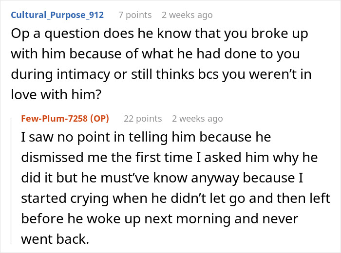 Screenshot of an online discussion where a woman expresses a horrible feeling about her brother-in-law and refuses to let her daughter near him. Screenshot of an online discussion where a woman expresses a horrible feeling about her brother-in-law and refuses to let her daughter near him.