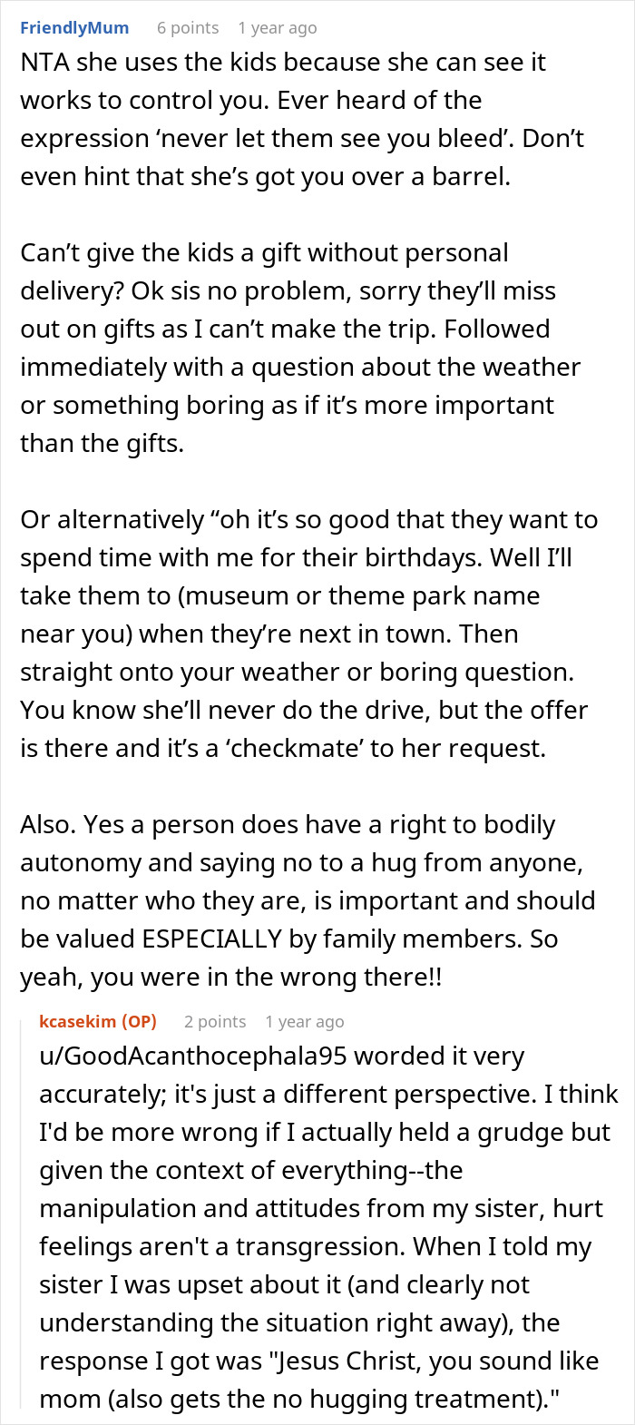 Screenshot of a Reddit discussion showing a man sad about niblings being brainwashed to hate him and contemplating cutting contact.