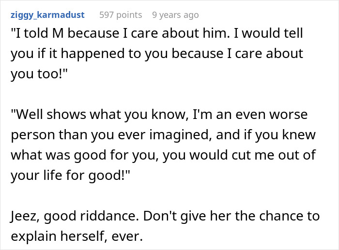 Text conversation screenshot showing a friend threatening to expose a cheater hiding a one night stand secret.