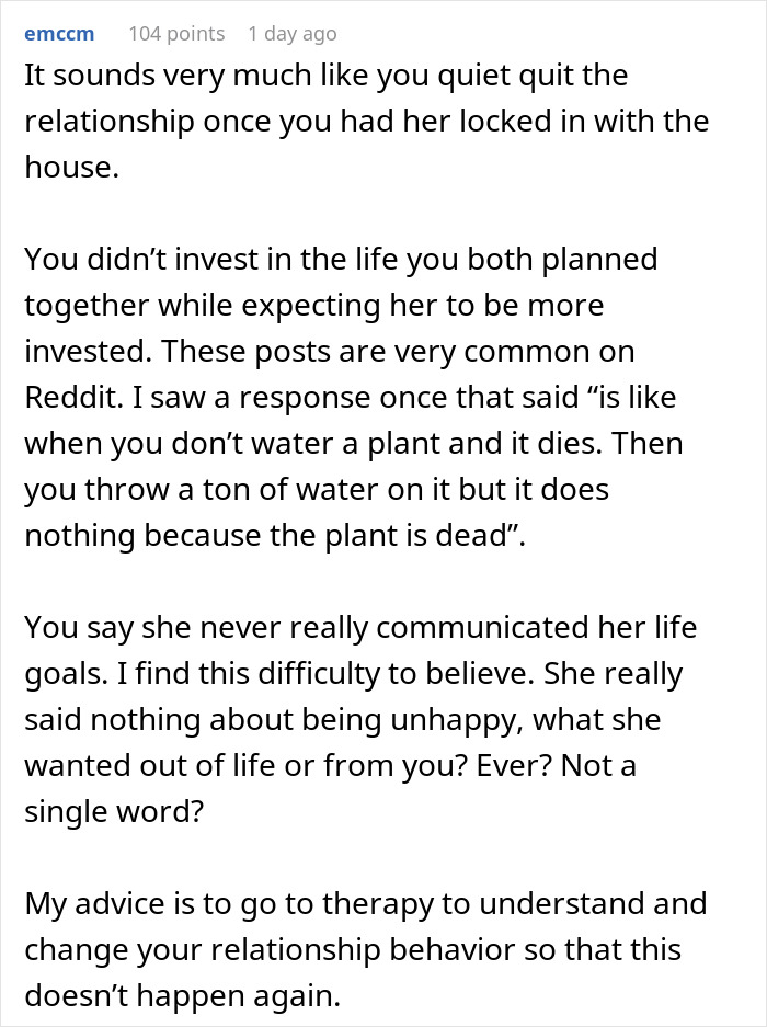 Man reflects on relationship challenges and why fianc&eacute;e left him, as internet offers blunt advice and insights.