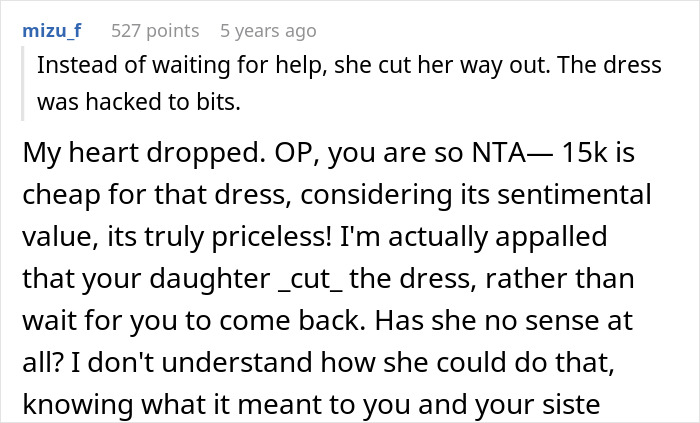 Teen Claims Her Dad &ldquo;Ruined Her Future&rdquo; After Making Her Pay For The Wedding Dress She Destroyed