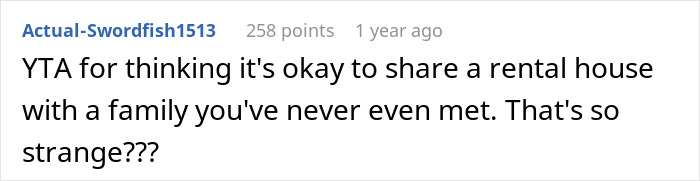 Comment on Reddit discussing family conflict with MIL planning a spite trip and DIL expressing anger after rejection.