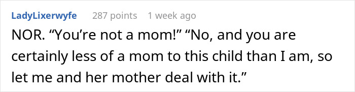 Text conversation showing a best friend fight involving a mom defending her role in a child's life.