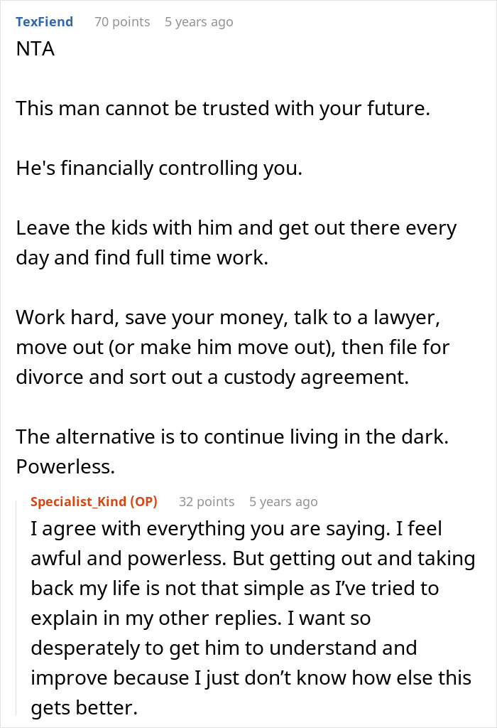 &ldquo;I Am Beyond Devastated&rdquo;: SAHM Finds Out Husband Is Keeping Money From Her, Then Gets Asked For Divorce