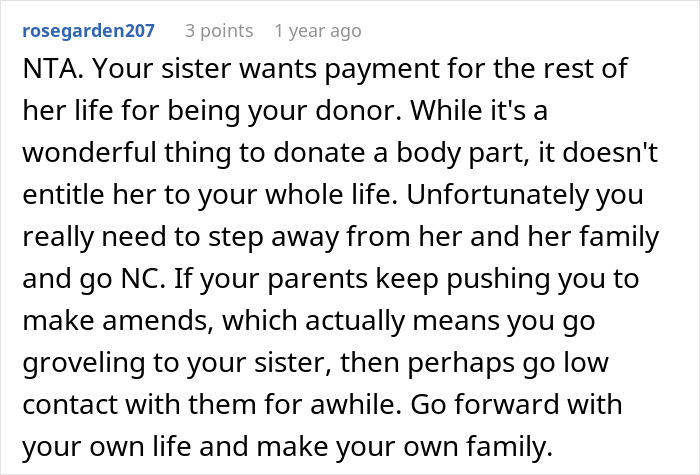 Commenter advises a man to go no contact with family after niblings are influenced against him.