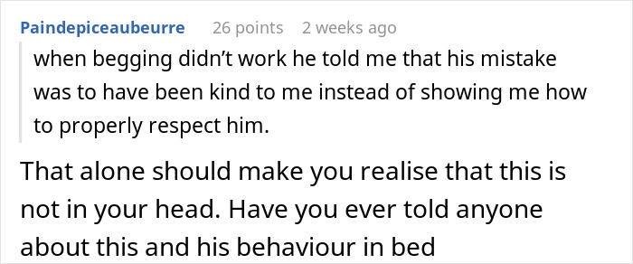 Comment discussing a woman’s horrible feeling about her brother-in-law and her concern for her daughter's safety. Comment discussing a woman’s horrible feeling about her brother-in-law and her concern for her daughter's safety.