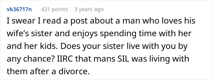 Text post describing a woman weirded out by her husband&rsquo;s obsession with her sister&rsquo;s weight, uncovering revealing texts.