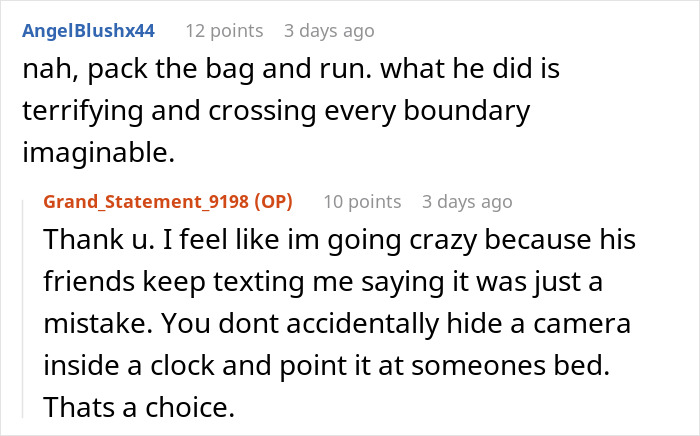 Woman Finds Out Boyfriend Has Been Filming Her With Secret Camera: "I Completely Froze, I Was Shaking"