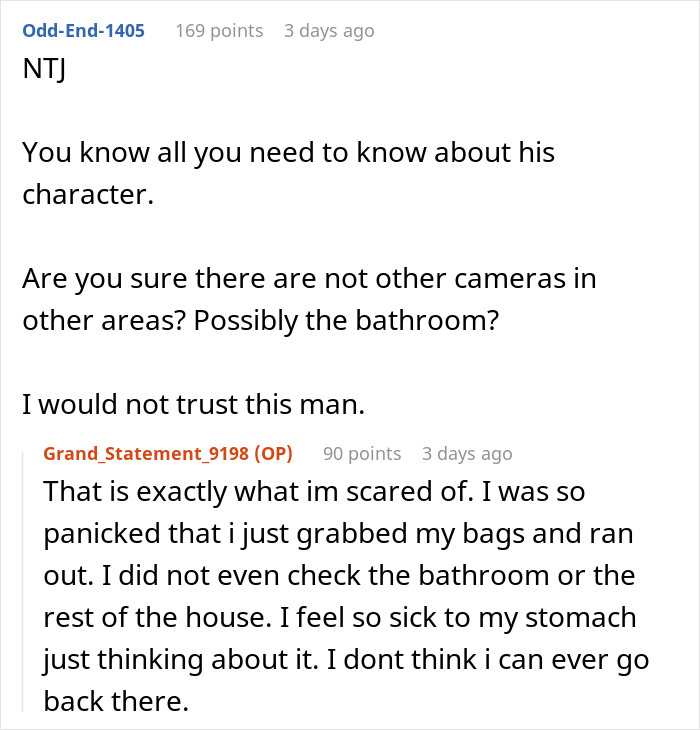 Woman Finds Out Boyfriend Has Been Filming Her With Secret Camera: "I Completely Froze, I Was Shaking"