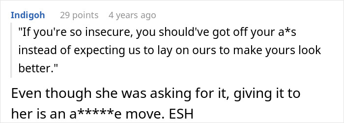 Screenshot of a comment discussing a bride furious that her sister worked out and looks good at the wedding. Screenshot of a comment discussing a bride furious that her sister worked out and looks good at the wedding.