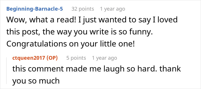 Screenshot of a comment thread showing a user congratulating a lady for calling her fianc&eacute; about pregnancy and labor news.